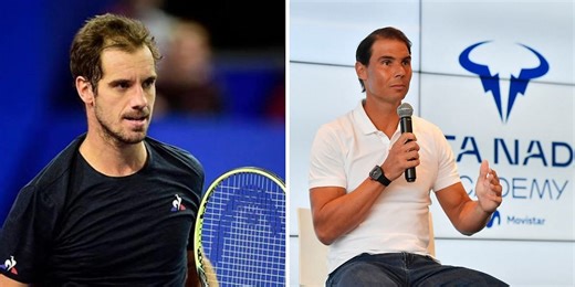 Richard Gasquet trains at Rafael Nadal's tennis academy in Spain ahead of 2024 season