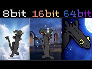 Toothless dancing but everytime more bits in different versions