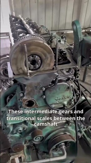 Volvo D12 engine flywheel timing gear adjustment #VolvoD12 #TimingGearAdjustment #optimalperformance
