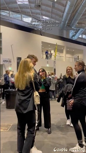 Long distance couple meeting surprise #longdistancerelationship #couple #love #fyp #usa