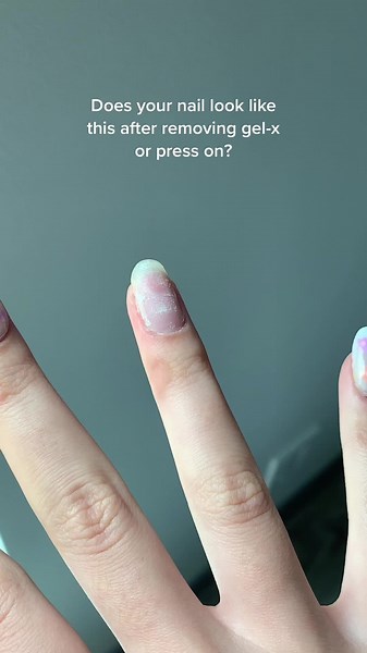 A little tip for you #gelx #gelextensions #nailextension #gelxremoval #nailtutorial #athomenails