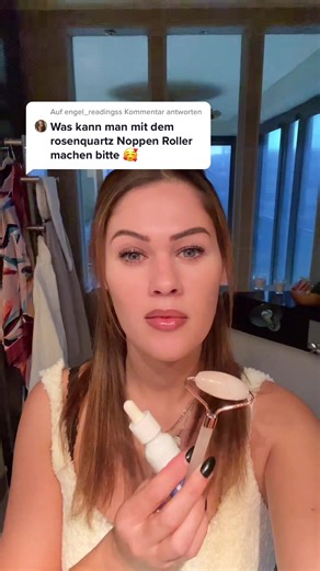 Face Yoga Rose Quartz Roller Beauty Tutorial