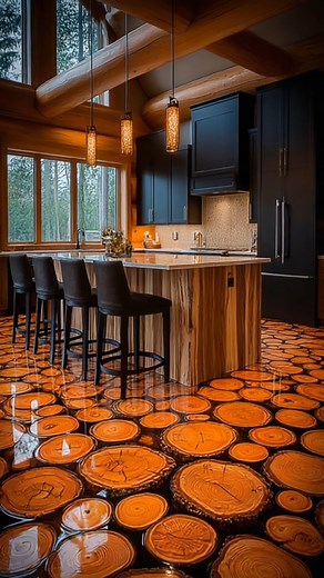Amazing flooring idea 🤩 | Log Cabin Ideas