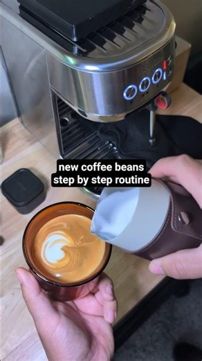new coffee beans, step by step routine