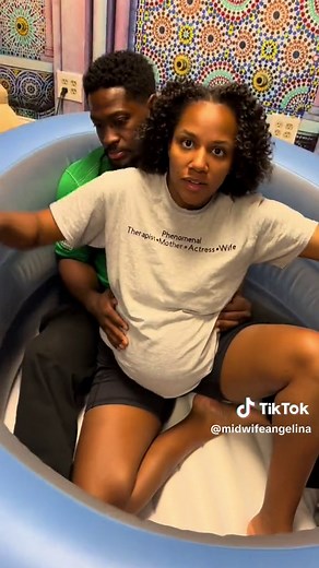 I’m often asked during prenatal visits, tell me how this process goes. What happens after the baby comes out? Watch and listen as I explain the general process of water birth to momma & daddy. Even if it’s not your first birth, it’s ok to ask those questions of your provider to get their birth flow and be comfortable with the process. Can’t wait to meet this princess and be apart of their birth flow. Momma & Daddy: @luvletta @agentbourne007 Midwife: @midwifeangelina