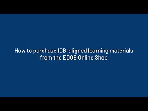 How to buy ICB-aligned study materials | EDGE Online Shop Tutorial