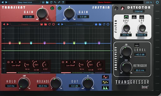 Transgressor 3 by Boz Digital Labs - Transient Designer Plugin VST VST3 Audio Unit AAX