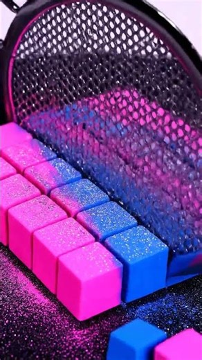 ✨ Byte Craft ASMR: Crystal Wave & Neon Mesh Ultra Satisfying Slice 💠✨