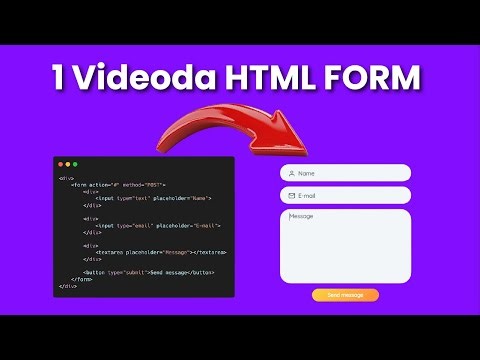 HTML DƏRSLƏRİ #6: Form Teqləri və atributlarının ətraflı izahı!