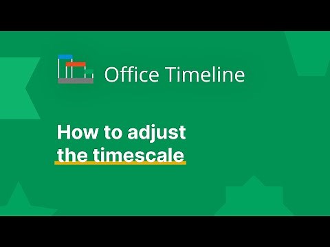How to adjust the timescale | Office Timeline