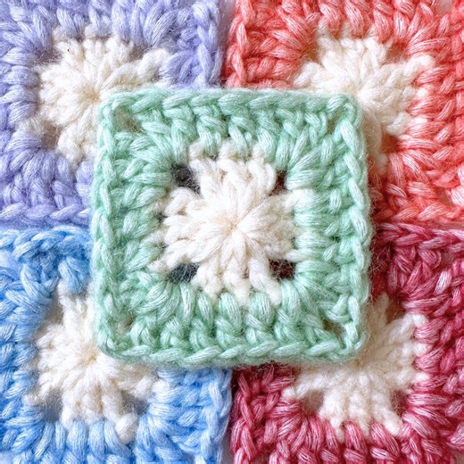 Mini Solid Granny Square Pattern, Crochet Pattern, Crochet Granny Square Pattern, Easy Granny Square Pattern, Granny Square, Easy Crochet - Etsy Australia