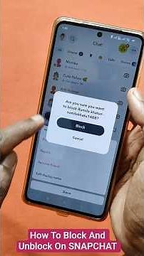 How To Block And Unblock On SNAPCHAT | How To Block Someone On SNAPCHAT 2025