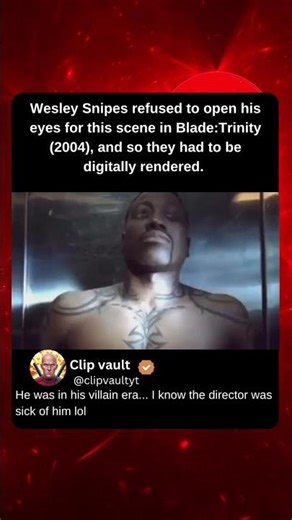 Wesley Snipes REFUSED to Open His Eyes in This Scene 😤