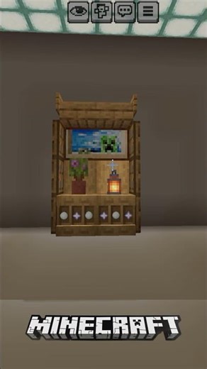 Simple Furniture Build in Minecraft #minecraft #minecraftbuild #gaming