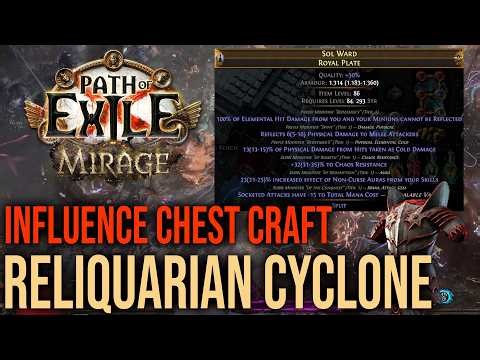 Crafting influence chest for reliquarian cyclone - Path of exile 1 3.28 mirage