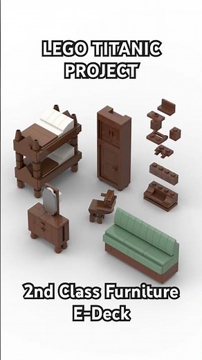 🚢 Explore the Luxurious E-Deck Designs of the Titanic! 🔍🪟 [Lego Titanic Project]