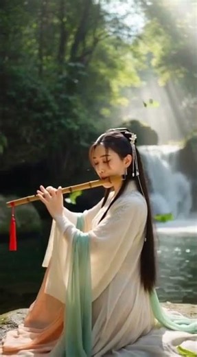 Flute by the Waterfall 🌿💧 | Deep Relaxing Nature Sound