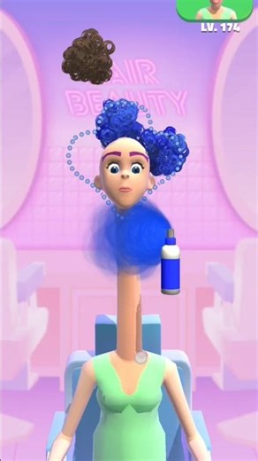 Dance haircut game #3d애니메이션 #gameplay #youtubeshorts