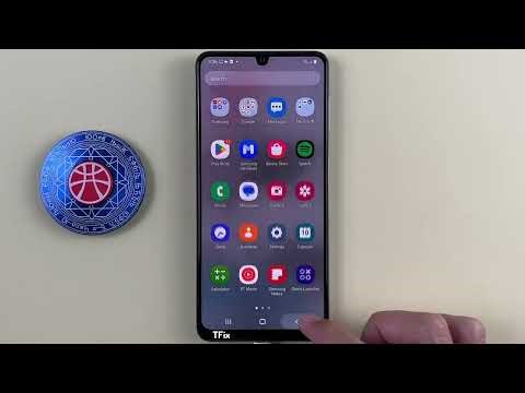Home screen application key on Samsung A22 Android 12