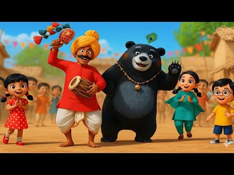 Kalu madari Aaya | Hindi Rhyme | Nursery Rhyme | Kids Poem | KiddoBeats TV