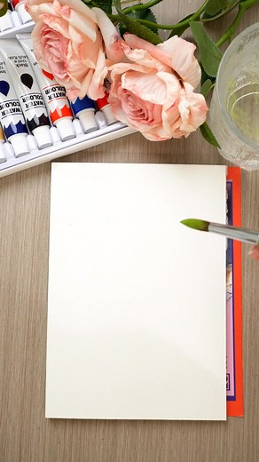 7.9K views · 51 reactions | Even beginners can paint beautiful watercolor flowers! This easy and relaxing tutorial takes just a few strokes to get started. We're using the Fuumuui natural hair brush—great spring, smooth flow, and super easy to control. Give it a try and show us your version in the comments!  | Fuumuui Art | Facebook