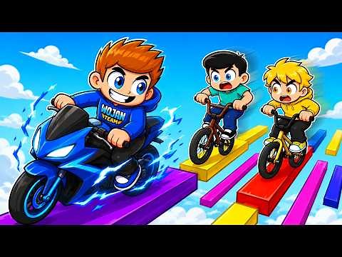WOJAN vs 4 HUNTERS ON SUPER BIKES in Roblox!