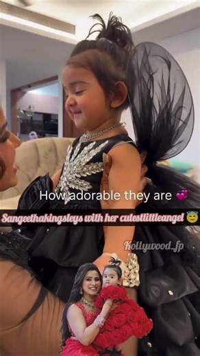 #momdaughterduo 💖 #sangeethakingsley with her #cutestlittleangel👸 #adlinvictoria #love ❤#shorts 🖤🖤