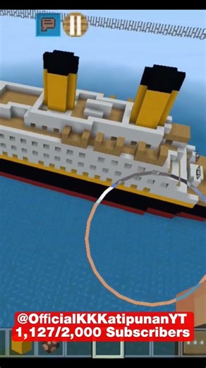R.M.S Titanic in Minecraft.