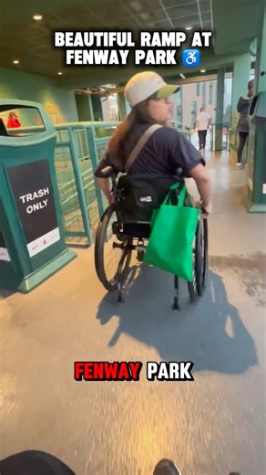 Huge accessible ramp attempted by new wheelchair user.♿️#wheelchair #disability #disabled #access