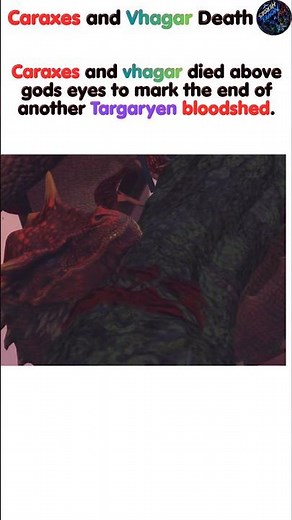 Dragon caraxes and vhagar final fight in house of the dragon #vhagar #caraxes