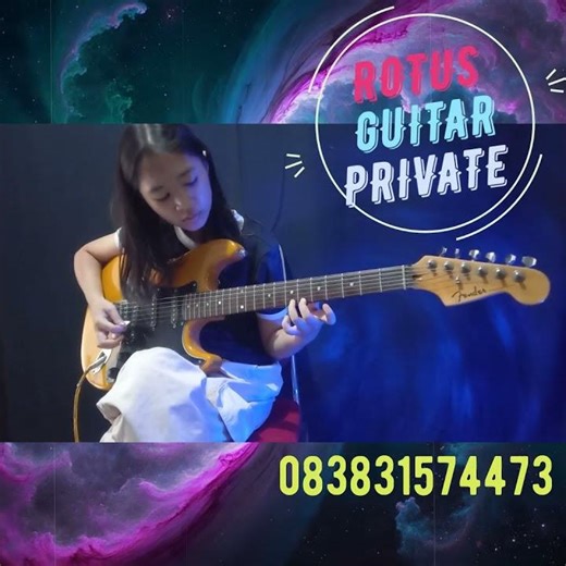 First Beginner Warming Up Veve #rotusguitarprivate #guitarlessons #lesgitarkediri #kursusgitarkedi