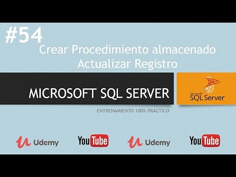 54 Crear Procedimiento Almacenado Actualizar Registro