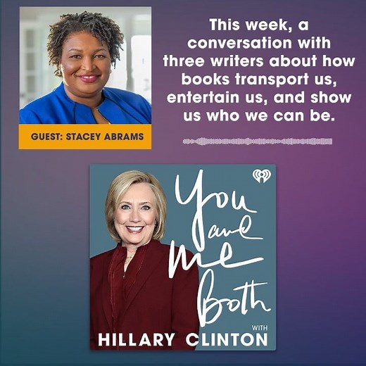 You must hear Stacey Abrams—author, voting rights advocate, and birthday girl!—explain how she became a romance novelist. https://www.iheart.com/podcast/1119-you-me-hillary-clinton-71671764/episode/books-with-louise-penny-stacey-abrams-74893995/ | Hillary Clinton