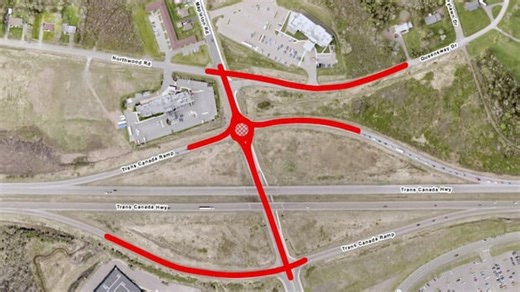 Province adding roundabout to ease backups at Moncton highway ramps
