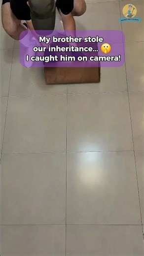 My brother stole our inheritance... 🤫 I caught him on camera! #shorts