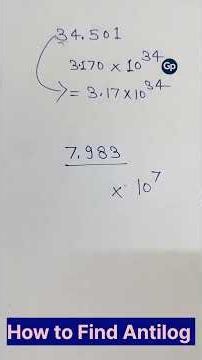 antilog#log#mathematicstools#chemistry#findthevalueofantilog#class12thchemistry#shortsvideo