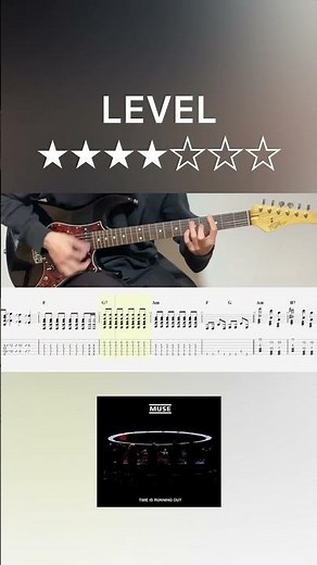 Muse - Time Is Running Out (guitar cover with tabs & chords)