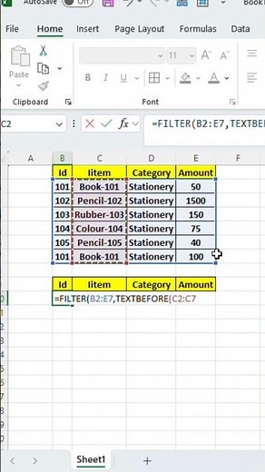 How to use FILTER and TEXTBEFORE together in Excel | Majid Mazin