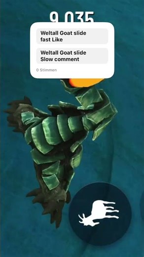 Weltall Goat goes slide