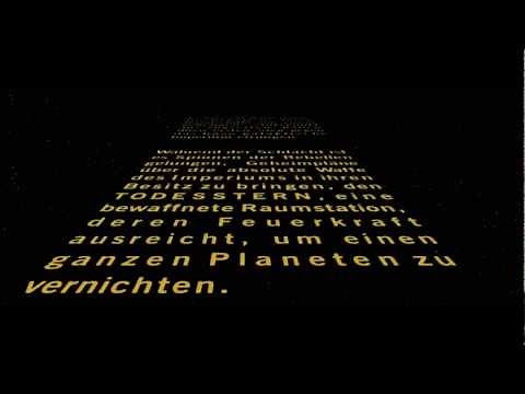 Krieg der Sterne (1977) Original Intro Deutsch HD