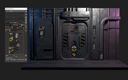 3Dmax贴图放置工具DecalPlacer v1.0 插件介绍