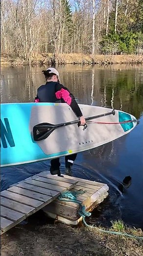 Time to do the first paddle with this brand new board. Unboxing nsp race inflatable sup.
