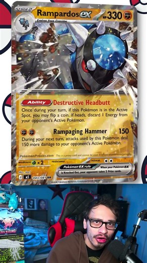 Rampardos ex Is A Monster!#pokemon#pokemontcg#pitchblack