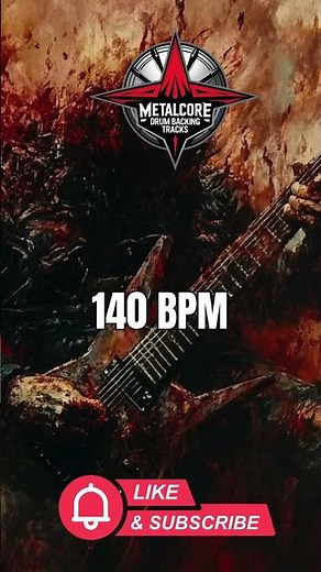 140 BPM Metalcore Drum Track – Heavy Practice Beat