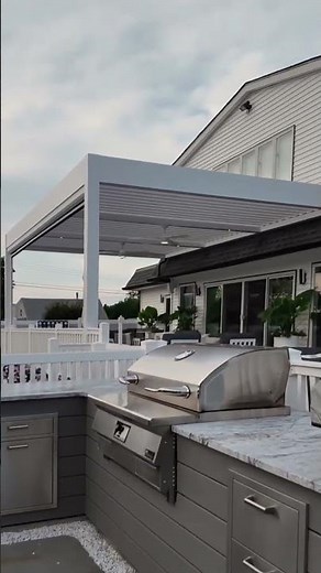 Give your outdoor area the boost it needs with Breslow Outdoors' motorized pergolas!