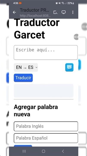 📃Traductor programado con Html,css y JAVASCRIPT #programadorweb#htmlcssjavascrip#traductor
