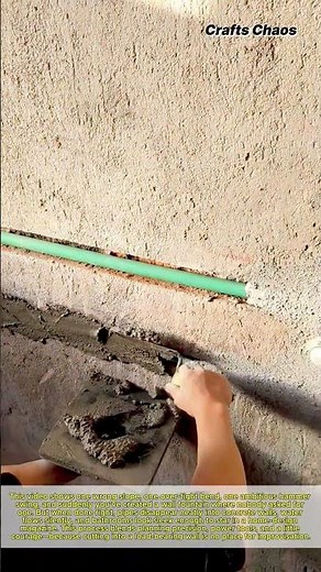 Proper Way to Hide Water/Drain Lines: How to Install Concealed Plumbing Pipes Inside a Concrete Wall