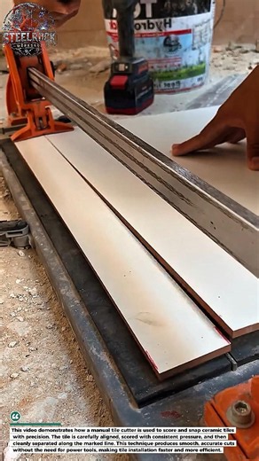 Perfect Tile Cutting with a Manual Tile Cutter | Clean & Accurate Results