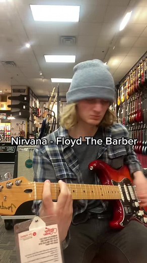 This is one of nirvanas easiest riffs if youre looking for one to learn #nirvana #nirvanafans #kurtcobain
