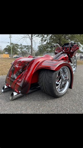 Big wheel/fat tire trike what do you think #harleydavidson #custommotorcycle #motorcycle #vtwin